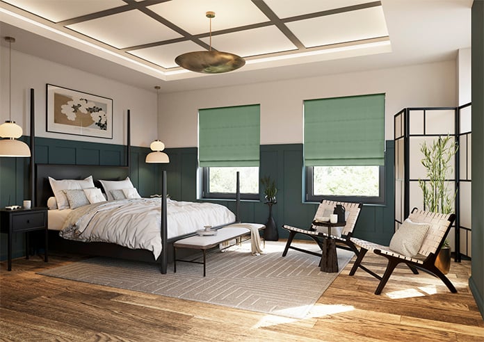 Shima Faux Silk, Fern - Twist&Fit Roman Blind - Image 7